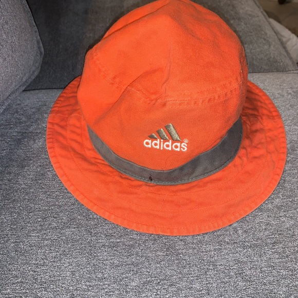 adidas orange bucket hat